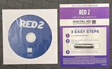 RED 2 Blu-ray, 2013 Disc Only  4K UHD Digital Code