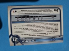 2022 Bowman - Chrome Prospect Autographs Taj Bradley #CPA-TB (AU, RC)