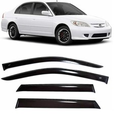 Tape-on Window Visors Rain Guards Fit Honda Civic Vii Sd 2001-05 Wind Deflectors Tape-on Window Visors Rain Guards Fit Honda Civic Vii Sd 2001-05 Wind Deflectors