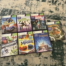 7 Xbox 360 Kinect Game Lot of 7 Sports Dance Kids Family Joyride Monster Disney