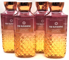 x4 Bath  Body Works FIJI SUNSHINE 10 oz Shower Gel Wash guava orange jasmine