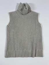 Max Mara Sleeveless Turtleneck Sweater Vest Wool Cashmere