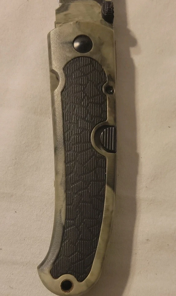 Cuchillo de caza plegable multi hoja ilimitado Whitetails sierra militar táctica camuflaje Foto 4 de 4