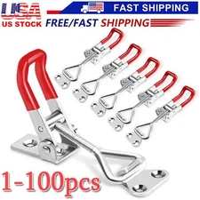 Steel Toggle Latch Catch Adjustable Lock Clamp Anti-rust Clip For Box Case lot