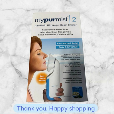 #ad #ad MyPurMist 2 Handheld Ultrapure Sinus Steam Inhaler Kit MPM2 NEW SHIPPING $35.00