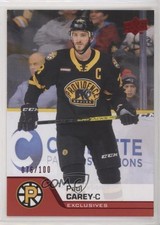 2020-21 Upper Deck AHL Exclusives 76/100 Paul Carey #18 yc8