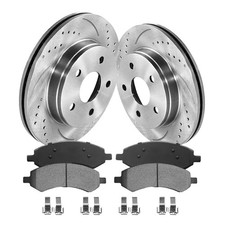 Anpulsero Front Automotive Replacement Brake Kit, Drilled Slotted Brake Rotor...