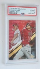 Shohei Ohtani 2019 Topps Gold Label Class 3 RED /25 PSA 10 💎 POP 3 MVP