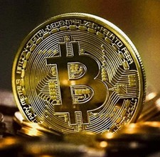 Bitcoin Gold-Plated Commemorative Coin Collectible