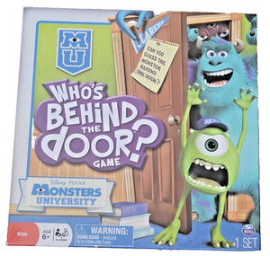 💥 NEW Disney Pixar Who's Behind The Door Game Monsters University Family Board