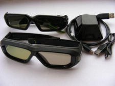 NVIDIA 3D Vision Wireless Stereo Glasses Kit Generation I and II, IR Emitter