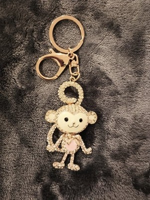 Bling Monkey 3D Keychain Pendant Charm for Purse Bag