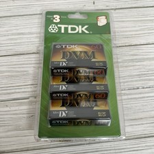 NEW TDK DVM DIGITAL VIDEO CASSETTES 60 MINUTES 3 PACK MINI-DV Fast Shipping