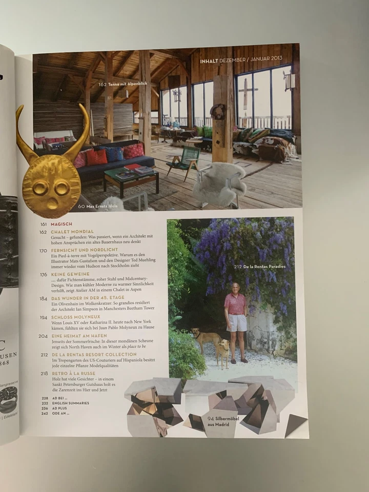 AD Architectural Digest. Zeitschrift die schönsten Häuser der Welt Dez/Jan.2013 - Bild 3 von 3