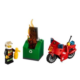 LEGO CITY: Fire Motorcycle (60000) COMPLETE with Instructions (no box)