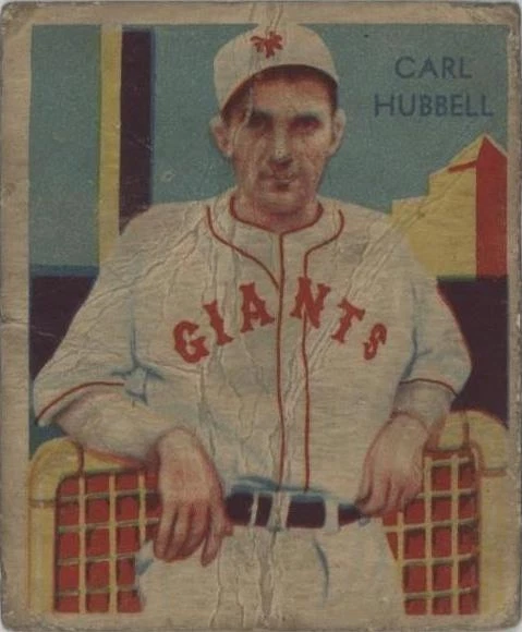 カール・ハッベル　直筆サイン入りポストカード Carl Hubbell Trading Cards for sale | eBay