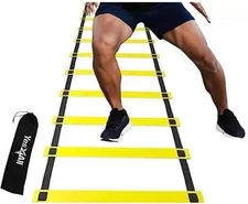 Yes4All Agility Ladder 12 Rung Sports Speed Agility Training Ladder with Bag