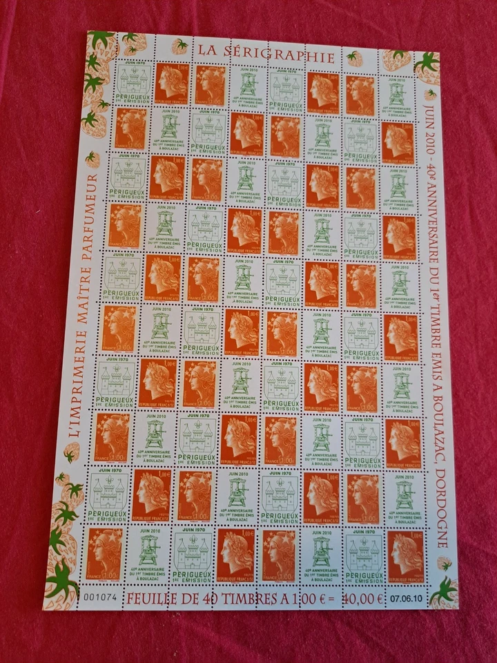 Timbres France Neufs ** BOULAZAC LES 4 FEUILLES COMPLETES N° 4459 AU 4472 - Photo 3/4