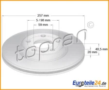 Expansion tank, coolant Topran 103727 for Audi A6
