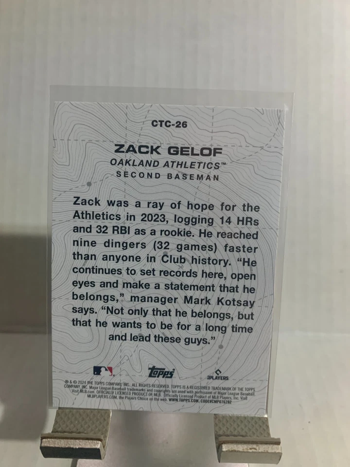 2024 Topps Series 2 City To City Zack Gelof #CTC-26 Oakland - Image 2 of 2