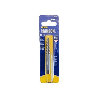 Irwin Hanson Ex-4 53404 Spiral Screw Extractor Use With 1/4  Drill Bit