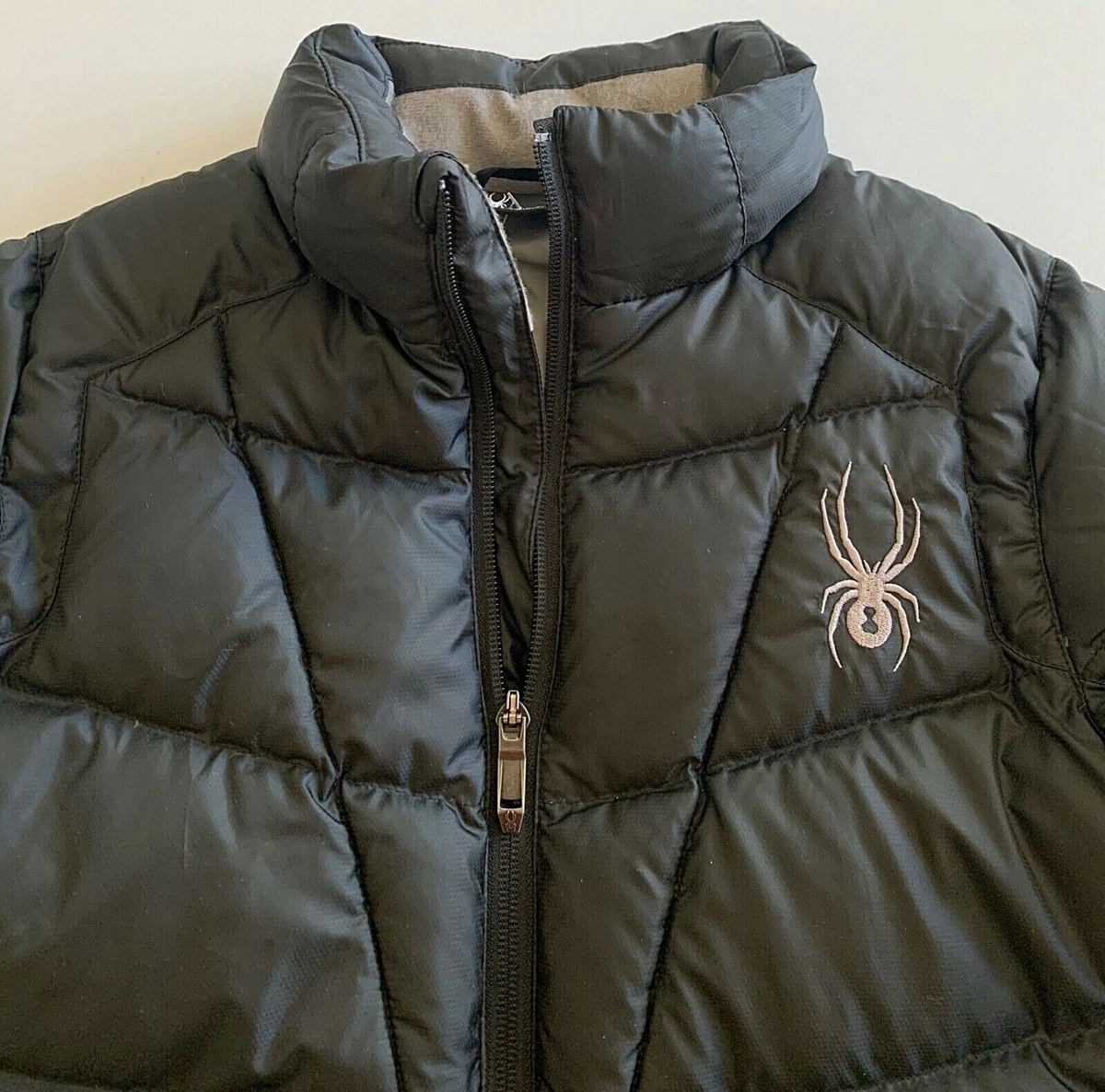 SPYDER Jacket Boys L PELMO Down HYBRID Black Puffer Pockets