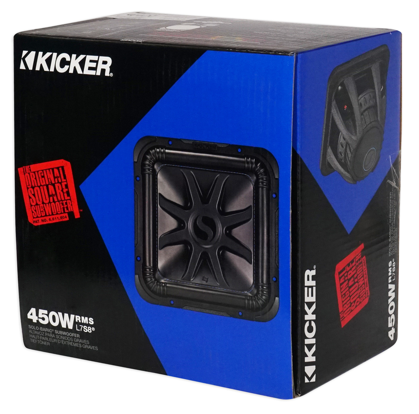 Kicker L7S82 8" 900 Watt Solobaric L7S Car Audio Subwoofer Solo-baric 44L7S8-2