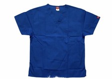 Dickies Unisex Scrub Top Sz XS Women s Men s Royal Blue Nursing Medical