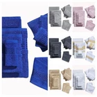 4 Piece Egyptian Range Cotton Towel Set Soft Absorbent 500 GSM with Greek Border