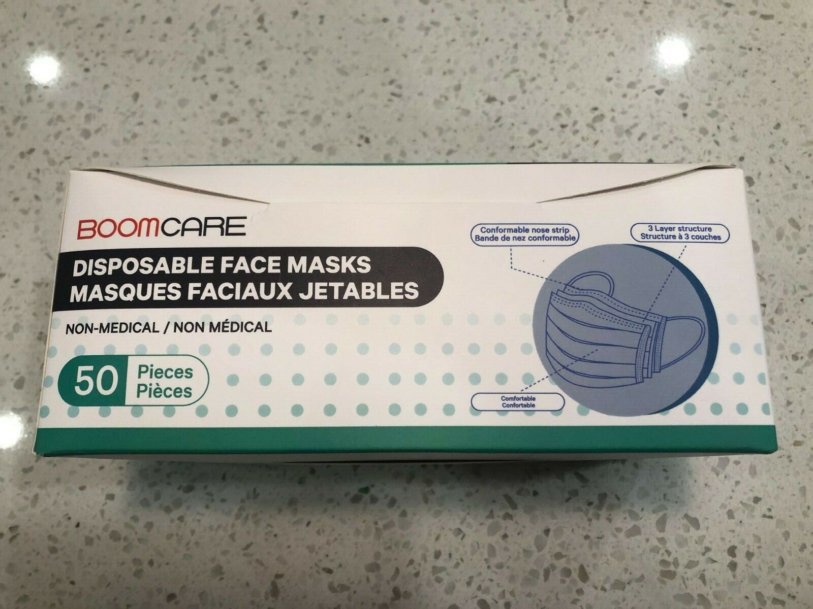 BoomCare 3Ply Disposable Mask eBay