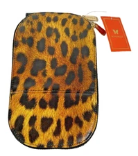 Monarque Leopard Print Crossbody Bag Front Pocket, Back Card Pocket