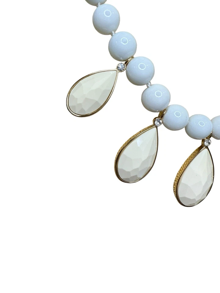 Collar llamativo Kate Spade New York oro blanco color cuentas Y2K retirado Foto 3 de 4