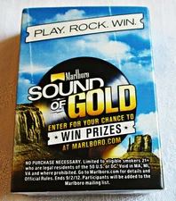 Marlboro Sound of Gold playing cards 2012 promo NIP sealed Philip Morris