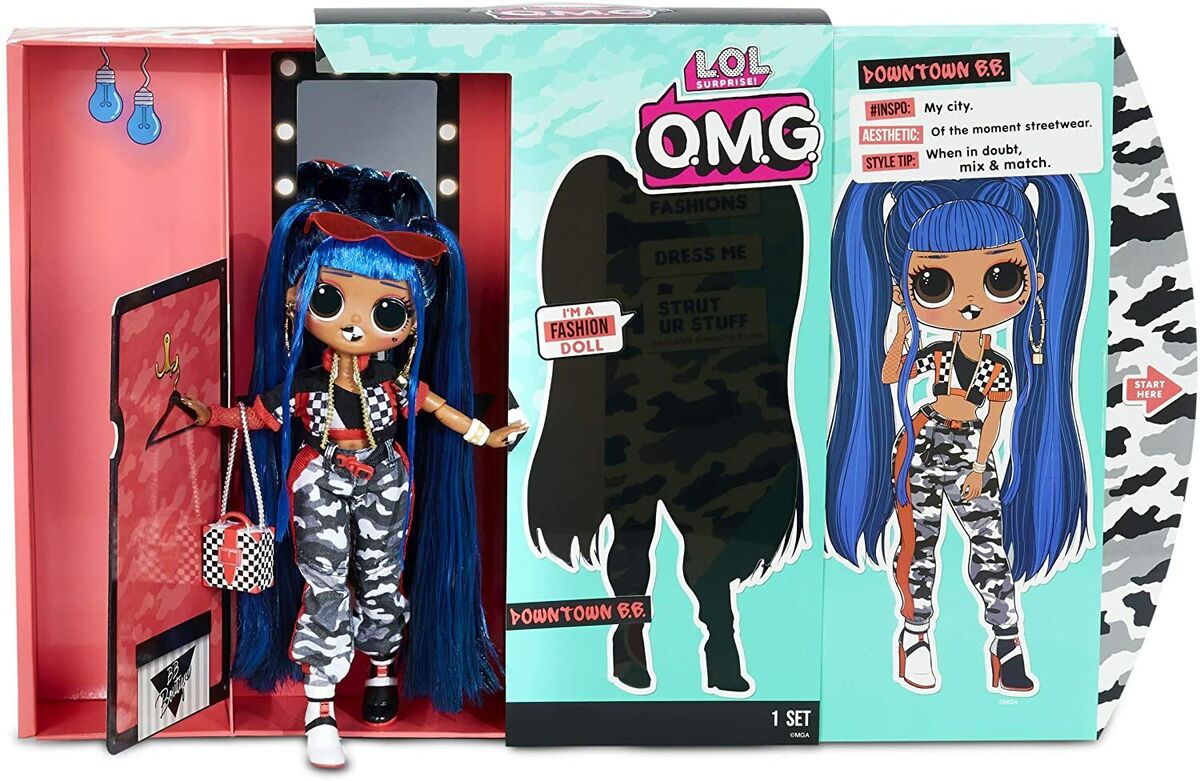 LOL Surprise OMG Downtown B.B. Fashion Doll with 20 LOL Surprise OMG Downtown B.B. Fashion Doll with 20