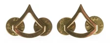 US Army Private First Class Brass Collar Insignia