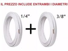 TUBO RAME 1/4" + 3/8" SPESSORE 0.8 mm PER IMPIANTO CLIMATIZZATORE CONDIZIONATORE