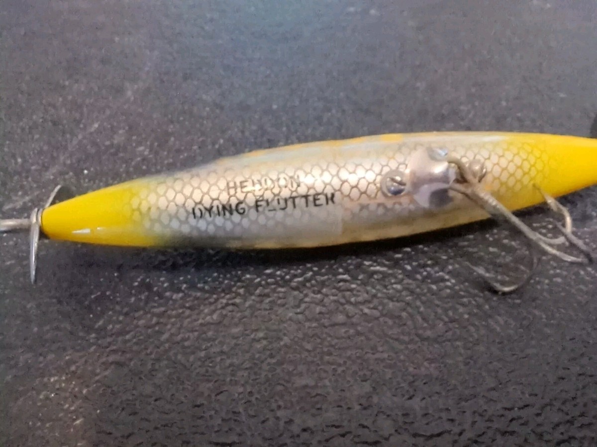 Heddon Dying Flutter Fishing Lure Vintage | eBay