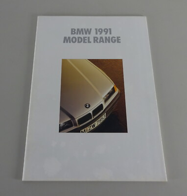Brochure BMW E36/E30/E34/ E32/E31/Z1 incl. M3 Da 01/1991