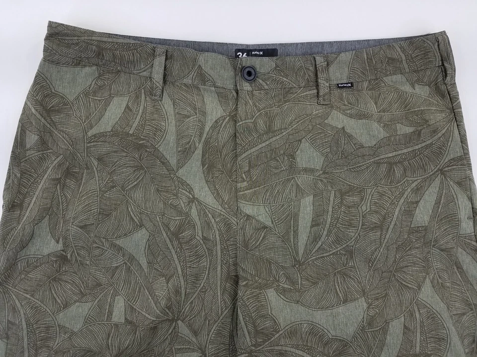 Pantalones Cortos Hurley Phantom Híbridos Playa Surf Para Hombre Talla 36 Verde Floral B2 Foto 2 de 4