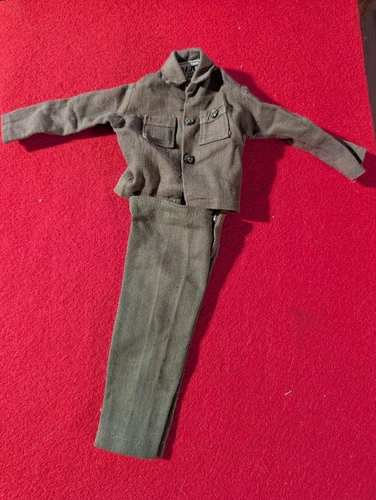 VINTAGE 1964 HASBRO JAPAN GI JOE ACTION SOLDIER BASIC 2pc OUTFIT w/POCKETS LOT#4