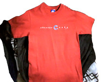 Vintage CHAMPION mens sz Medium M  red 100% cotton Chicago Cubs T-shirt