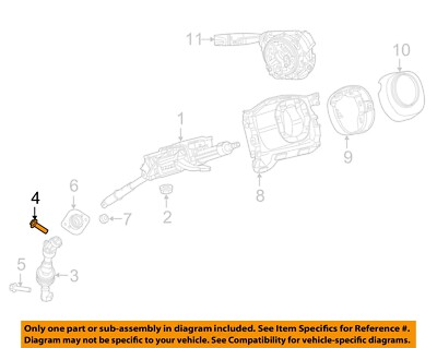 CHRYSLER OEM 19-23 1500-Intermed Shaft Upper Bolt 6512008AA