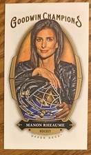 MANON RHEAUME, SUPER RARE 2020 GOODWIN CHAMPIONS MINI CARD, HOCKEY SUPERSTAR !