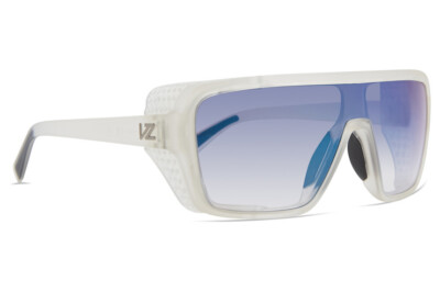 VonZipper Defender Sunglasses (Satin Clear / Grey Gradient Blue