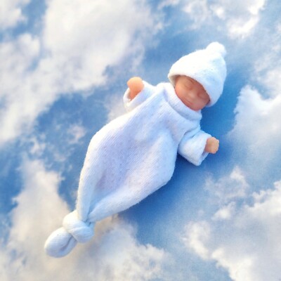 For Zuru My Mini Baby and Krissy- White Sleeper Set 