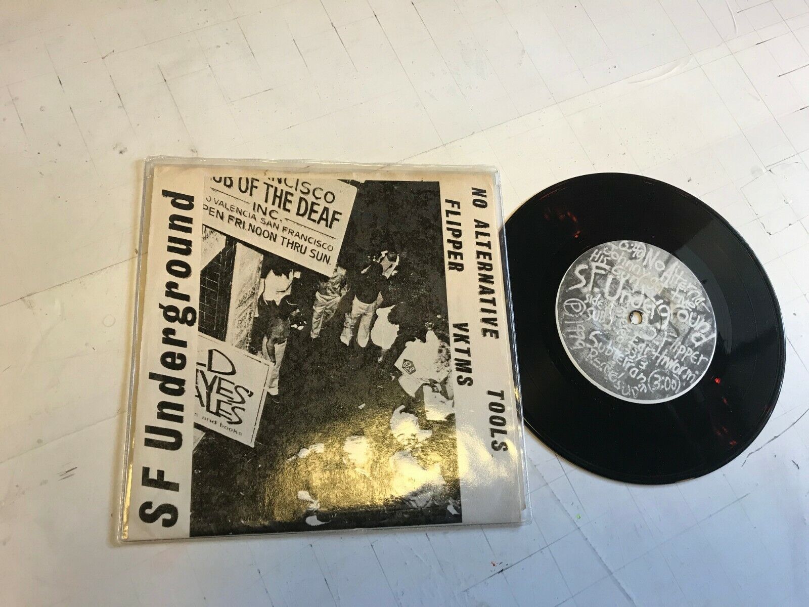US punk 7” comp SF UNDERGROUND 1st '79 VKTMS FLIPPER TOOLS 45 EP sub1 no alterna
