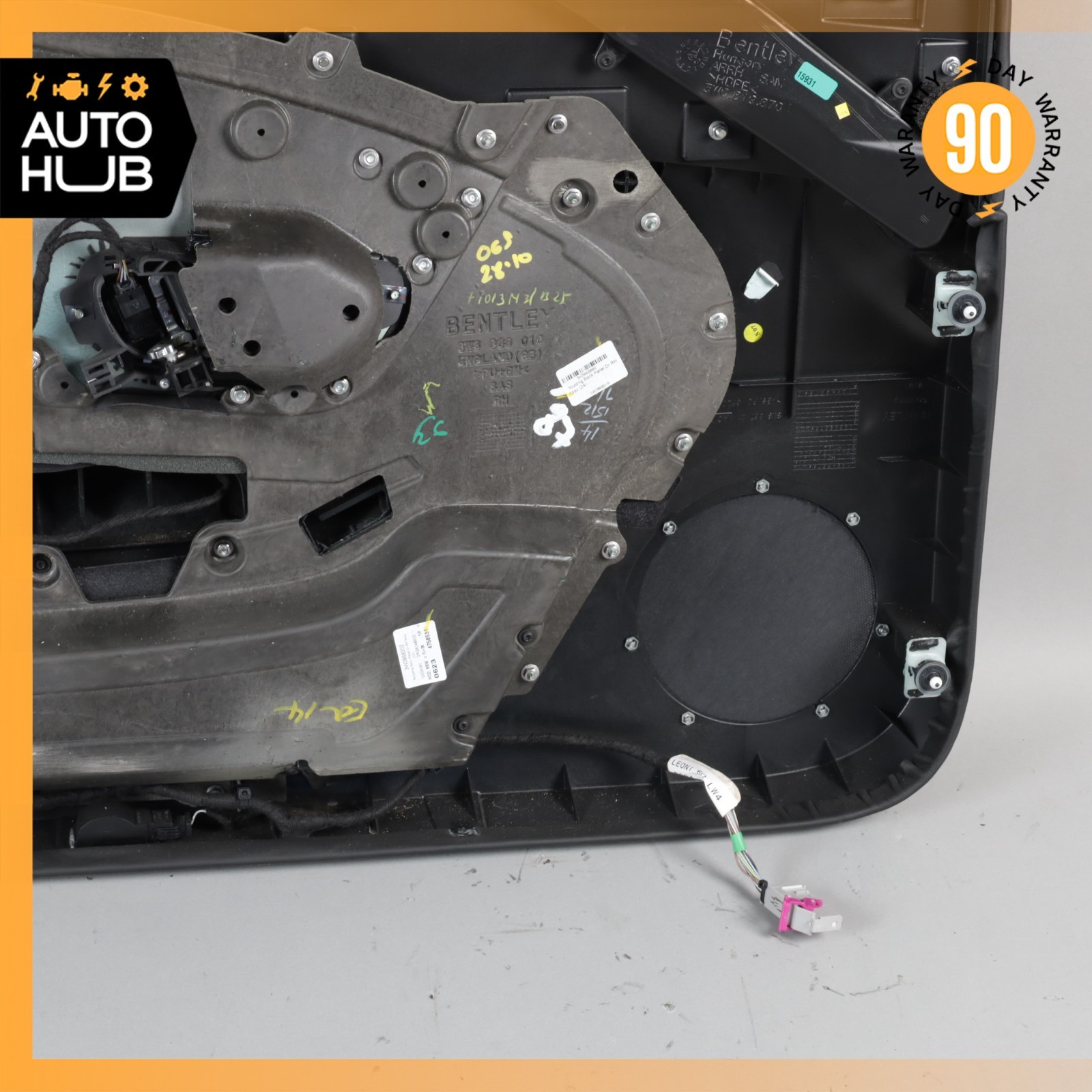 12-15 Bentley Continental GTC Convertible Right Side Interior Door Panel OEM 32k