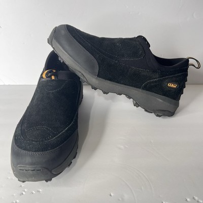 L.L.Bean Mens Black Thinsulate Moccasin Sneakers Size 10.5