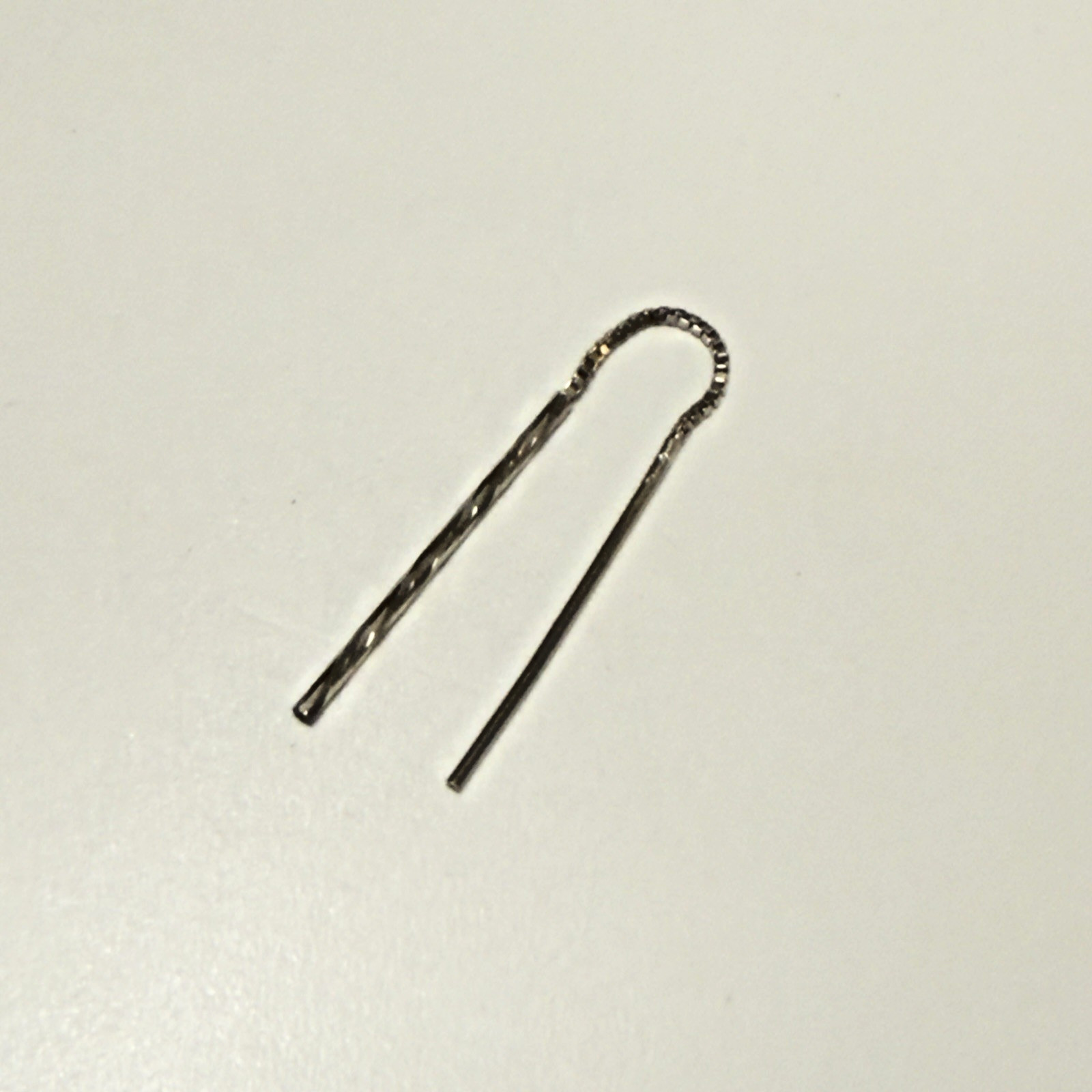 SINGLE Sterling silver threader earring twisted b… - image 7