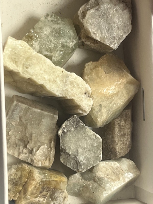 Beryl sections from Rattlesnake Mtn., Stoneham, Maine